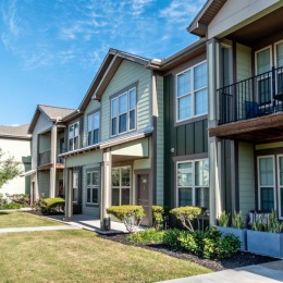 a row of apartments
