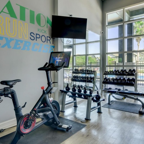 a bike in a room